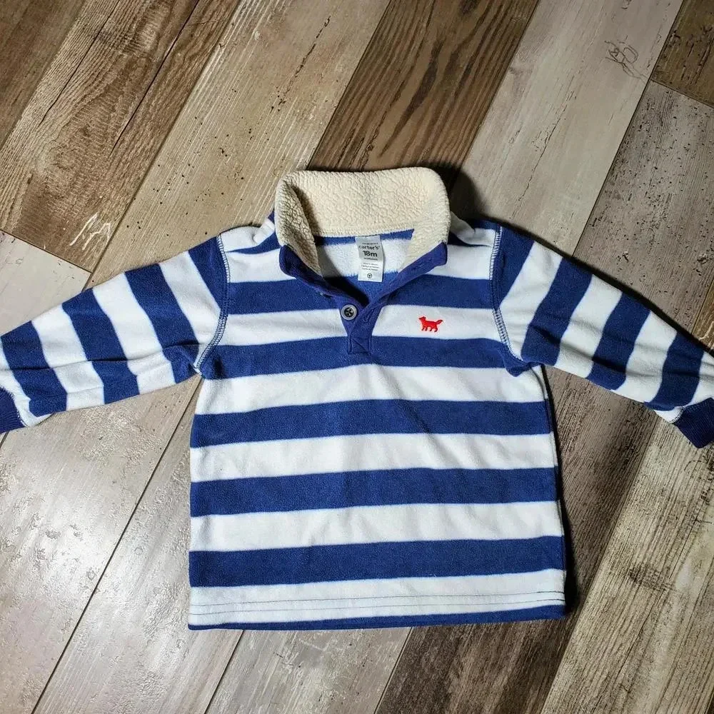 Carter's Striped Pullover Sweater Baby Toddler 18m Fox